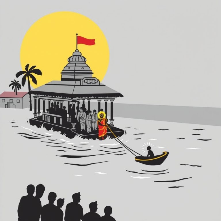 Simhachalam Temple’s Teppotsavam Festival Draws 1,500 Devotees Amid Heatwave, Highlighting Enduring Religious and Cultural Significance