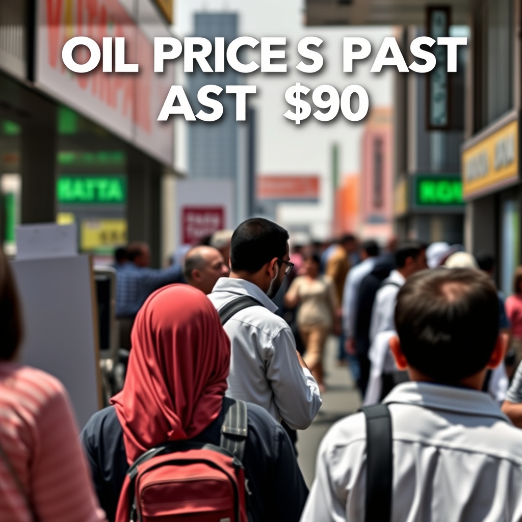 Breaking Oil Prices Surge Past $90 Amid Escalating Middle East Tensions