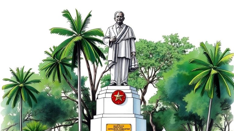 Restored Statue of Former Tamil Nadu Chief Minister Kamaraj Unveiled in Katpadi Amid Political and Educational Symbolism