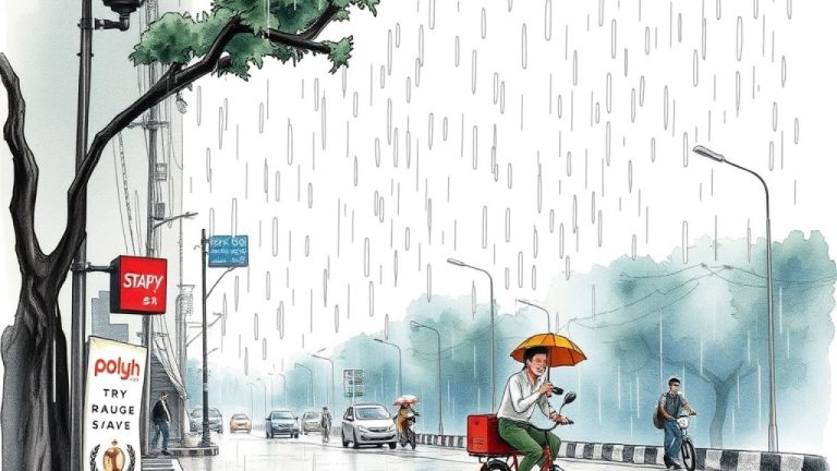 Hyderabad Experiences Continued Heavy Rainfall Following Overnight Downpour