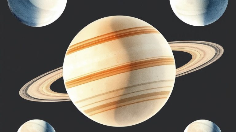 Six Moons of Saturn Captured in New Astronomical Imagery