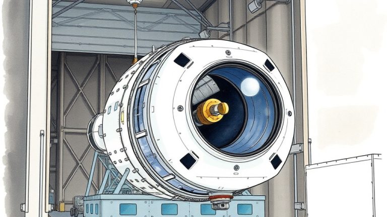 Roman Space Telescope Travels to SpaceX Hangar