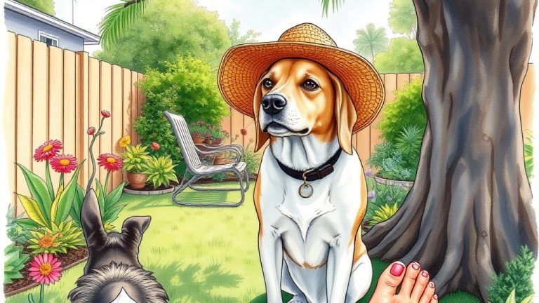 The angle of the dog, the hat and the tattoo on her foot all come together: Trace Meek's best phone picture